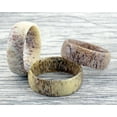 thumbnail image 2 of Tungsten Rings for Men Wedding Bands for Him Womens Wedding Bands for Her 8mm Unique Genuine Deer Antler Wedding Band, 2 of 5