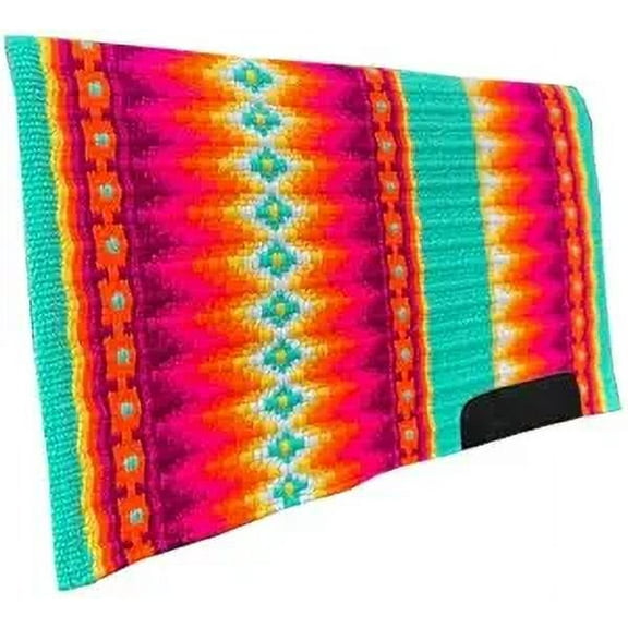 Martin Enterprises Saddle Pad/Blanket for Horses Western Show Horse Saddle Blanket New Zealand Design Handmade Wool Saddle Blanket Top Wool Saddle Pad