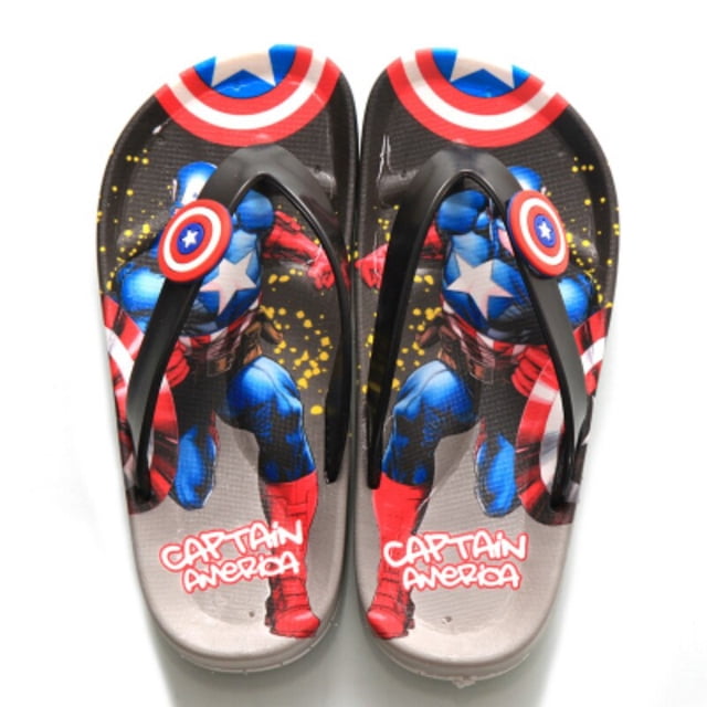 Niños Zapatos de verano Sandalias para niños Zapatillas de dibujos animados Moda Spiderman McQueen Chanclas de playa Sandalias planas para niñas Toboganes de duchaEUR 33-Plantilla 21 CM Gao Jinjia LED