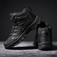 thumbnail image 3 of LASUDRAA Mens Ankle-High Hiking Boots Breathable High-Top Outdoor Shoes for Trekking Trails, Camping & Travel, 3 of 9