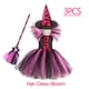 thumbnail image 3 of Disfraz de bruja para niñas, disfraz de Halloween, cosplay, Purim, carnaval, fiesta, Navidad, vestido de princesa para niñas pequeñas, vestido de fiesta, 3 of 5
