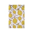 thumbnail image 1 of Lemons Hanging Pocket Organizer, Energetic Vibrant Colors Summer Citrus Fruits Blossom Print, Printed Polyester Storage Bag with Pockets, 14" x 20", Earth Yellow Lime Green, 1 of 2