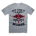 thumbnail image 5 of Act Like A Lady Think Like A Nurse Shirt Funny Nursing Shirts Nurse RN Shirt Gift For Women Nurse (3X-Large Black), 5 of 6