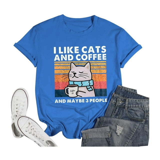 LUOGENLI T-shirts pour Femmes Mode Décontractée Imprimée Col Rond Manches Courtes T-shirts Graphiques pour Femmes Saint-Patrick Bleu TTTTG