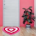 thumbnail image 4 of Alfombra de baño JarthenaAMCS con forma de corazón rojo y rosa para el día de San Valentín, 4 of 7
