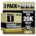 thumbnail image 3 of Mobil 1 Extended Performance Full Synthetic Motor Oil 5W-30, 5 Quart (3 Pack), 3 of 10