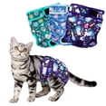 thumbnail image 1 of Paw Legend Cat Diapers for Female Cats Spraying Washable Reusable Kitten Diapers for Cats Incontinence Pet Diapers (3 Pack, Small), 1 of 6