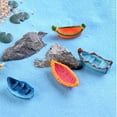 thumbnail image 5 of 1 SET Resin Craft Terrariums Dollhouse Accessories Fairy Garden Ornament Home Decorations Miniature Ship Boat Figurine Artificial Paddle TYPE 11, 5 of 8