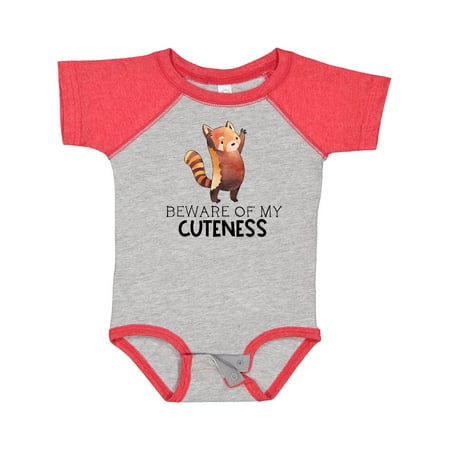 

Inktastic Beware of My Cuteness Cute Red Panda Gift Baby Boy or Baby Girl Bodysuit