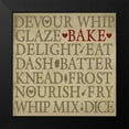 thumbnail image 2 of h.artworks 20x20 Black Modern Framed Museum Art Print Titled - Chefs Words I, 2 of 5
