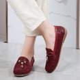 thumbnail image 1 of Moda mujer tobillo correa otoño lona sólida Low Top zapatillas con cordones zapatos casuales clásicos Wmkox8yii  FOPL1343, 1 of 8