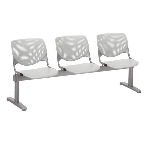 KFI Studios KOOL 3 Seat Reception Bench, Light