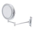 thumbnail image 2 of 7in LED Makeup Mirror Wall Mounted Rotating Adjustable Double Sided Lighted Magnifying Mirror Touching Control Flexible Bright Silver Suitable For Women Makeup, 2 of 8