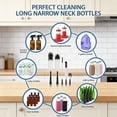 thumbnail image 5 of Behome Bottle Brushes, 5Pcs Bottle Cleaning Brush Set, Reusable Pipe Cleaner Brushes, Small Brushes for Cleaning Narrow Neck Water Bottles Jars Teapot (White&Black), 5 of 6