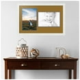 thumbnail image 2 of ArtToFrames Collage Photo Picture Frame with 2 - 8x12 Openings, Framed in White with El Dorado and Black Mats (CDM-3966-42), 2 of 8
