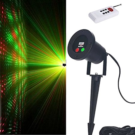 KLAREN RED and Green 2 Color Laser Landscape Projector Light w/ Remote.