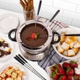 thumbnail image 6 of Nostalgia Stainless Steel Fondue Set, 6-Cup Electric Fondue Pot with Temperature Control, 6 of 7