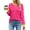 Pink, variant on Fantaslook Striped Long Sleeve Shirts for Women Crewneck Tunic Tops Color Block Blouses Fall Pullover
