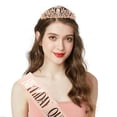 thumbnail image 4 of "Birthday Queen" Sash and Rhinestone Tiara Set, Women Birthday Sash and Crown Decoration, Glitter Crystal Hair Accessories for Girl Birthday Party, 4 of 8