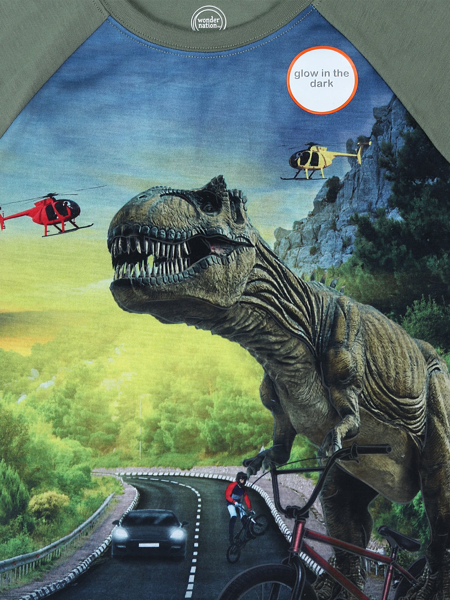 Wonder Nation Boys Long Sleeve Graphic Top with Jogger Pants Sleep Pajama Set, Sizes 4-18