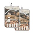 thumbnail image 7 of Yayeee Pot Holders Kitchen Heat Resistant with Pocket 7"x9.8" Cotton Oven Cooking Hot Pads, Halloween Pumpkin, 7 of 7