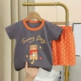 thumbnail image 1 of LSLJS Mode T-Shirts Décontractés à Manches Courtes pour Filles Col Rond Bouton Ensemble de Shorts Imprimés Vêtements d'Été Vêtements pour Enfants Tendance 2024, 1 of 3