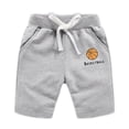 thumbnail image 4 of ITSAME Shorts for Boys, Basketball Print Cotton Elastic Waist Kids Athletic Casual Shorts with Pockets Gray 11-12T, 4 of 7