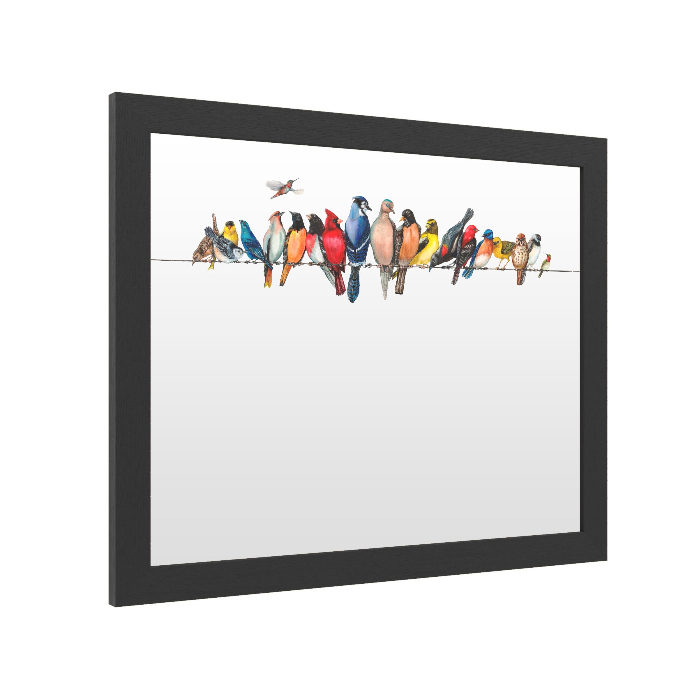 Wendy Russell 'Large Bird Menagerie Ii' Marker Board