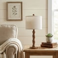 thumbnail image 5 of Oneach 20.5" Resin Table Lamps for Bedroom Lamps Set of 2 Retro Brown Farmhouse Bedside Nightstand Lamp, 5 of 9