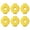 Yellow, variant on Gieenan 6 Pack Silicone Cymbal Locking Nuts Drum Cymbal Fasteners Quick Releasing