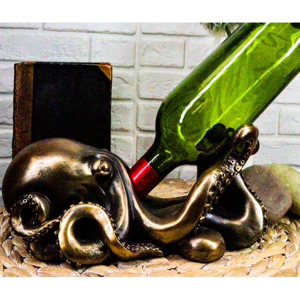Ebros Sea Octopus Wine Bottle Holder Caddy The Call Of Cthulhu Kraken