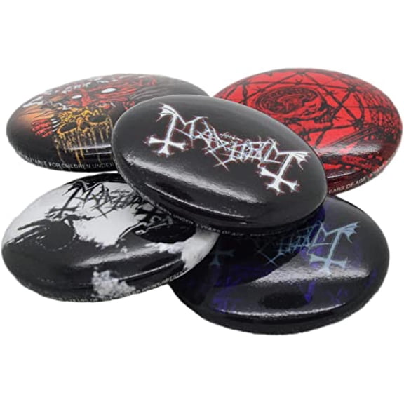 Mayhem 5 button badge pack