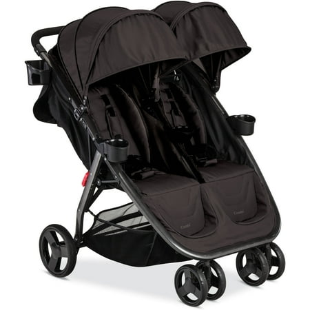 Combi Fold N Go Double Stroller, Black