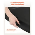 thumbnail image 3 of VEVOR Salon Mat for Hair Stylist, 3 x 5 FT Semi-circle Salon Chair Mat, 1/2-inch Thickened Anti Fatigue Barber Shop Floor Mat with Round Cut Out, Easy-to-Clean PVC Surface & Anti-Trip Beveled Edges, 3 of 9