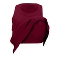 thumbnail image 1 of Top liso de cuello redondo para mujer - Chaleco sexy con sujetador incorporado, poliéster y spandex, tallas S-XXL, prenda informal para combinar en capas, 1 of 8
