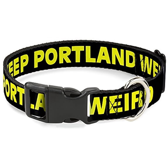 Buckle-Down BAC-W31116-NL Breakaway Cat Collar, 1 2" Wide - Fits 9-15" Neck - Large, Portland