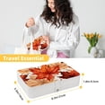 thumbnail image 5 of Maple Leaves Portable PU Leather Travel Jewelry Display Case Organizer Box, 5 of 6