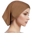 thumbnail image 2 of Yoyauz Muslim Women Wearing Headscarf Hat, Solid Color Headscarf Hat, Elastic And Breathable Lower Cover, Fully Covered Lower Pipe Cap, 2 of 5