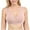 Pink, variant on Fengactive Front Close Wireless Bras for Women Smoothing Padded Bralette Comfortable Snap Closing Bras