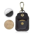 thumbnail image 6 of VKLU Black PU Leather Coin Holder Keychain, Challenge Coin Pouch with Clear Window, Portable Milestone Token Protector with Lobster Clasp, Fits up to 1.32" Coins, 6 of 9