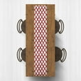 thumbnail image 2 of Creative Products Painted Diamond Pattern Red 16x90 Poly Twill Table Runner, 2 of 3