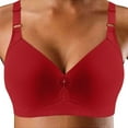 thumbnail image 2 of Sngxgn Women's Wireless Full-Coverage Bra with Everyday Comfort(Red,48), 2 of 4