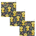 thumbnail image 6 of 3 PCS Yellow Ducks Baby Muslin Washcloths, Twigs and Leaves Soft Absorbent Face Towel Burp Cloths Cotton Bath Wipes Infant Wash Cloth for Newborn Boys Girls, 6 of 6
