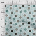 thumbnail image 1 of oneOone Cotton Jersey Sky Blue Fabric Geometric Sewing Material Print Fabric By The Yard 58 Inch Wide, 1 of 4