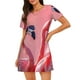 thumbnail image 1 of Balery Cool Flamingos Sunglasses Scene Camisón de manga corta con cuello redondo para mujer, cómodo y elegante., 1 of 6
