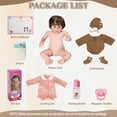 thumbnail image 5 of Ktaxon Reborn Baby Dolls, 20 Inch Realistic Newborn Eyes Open Doll Lifelike Weighted Soft Body with Accessory Set for Kids 3+, 5 of 10