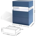 thumbnail image 2 of Royard Oaktree Nightstand with 3 Drawers and RGB LED Lights, LED Bedside Table with Storage Shelves, Modern End Side Table for Bedroom, Living Room, Office, Blue, 2 of 6