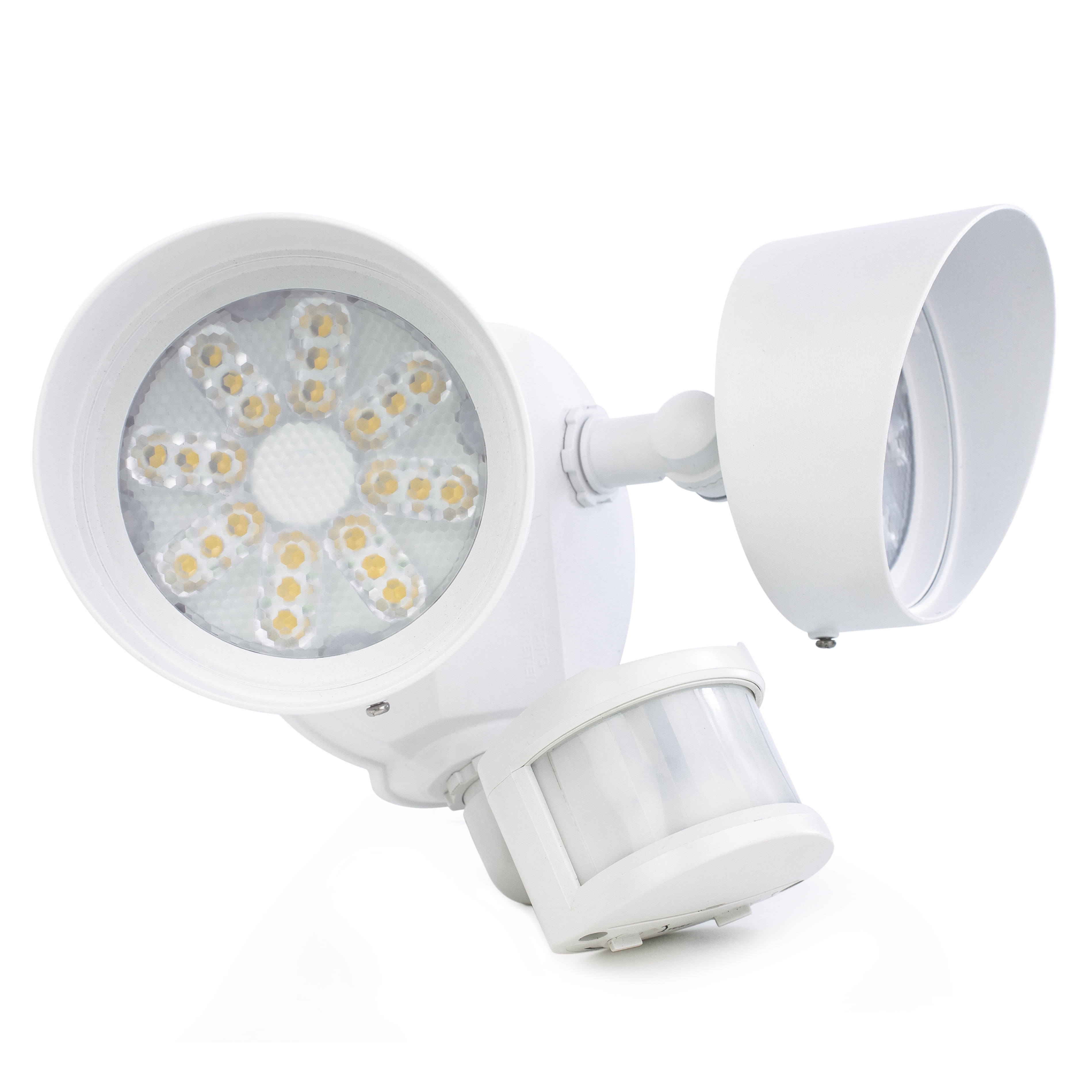 Newhouse Lighting Led Security Light Twin Head 3000 Lumens 4000k 180 Degree