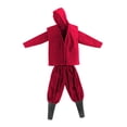 thumbnail image 3 of Figura masculina a escala 1/12, ropa hecha a mano para cosplay de 6 pulgadas. Rojo, 3 of 9