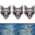 thumbnail image 4 of Patch 6pcs lindo lobo Cachorro Patch Patch Head Wolf Head Iron En Apliques Tiradora de Bricolaje Cabeza de Tela StickerGray Head Wolf, 4 of 7